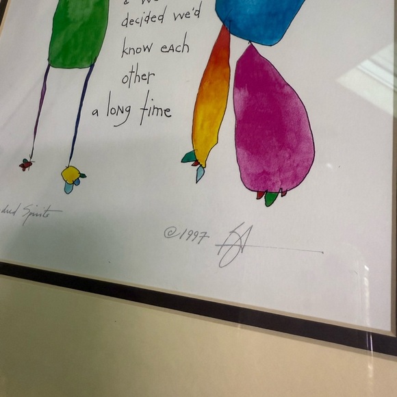 Kindred Spirits Brian Andreas signed print 1997 - Picture 3 of 10